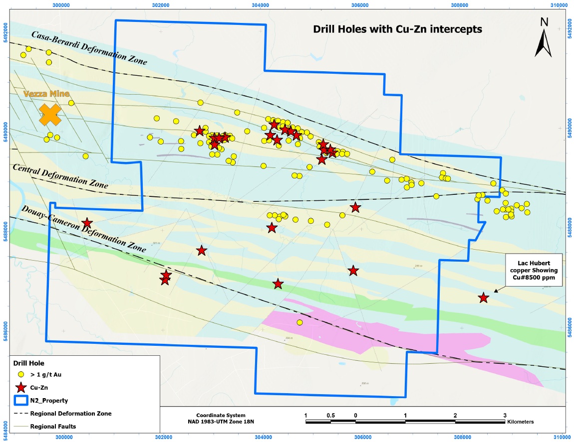 Figure 1 - Regional map highlighting notable deposits.